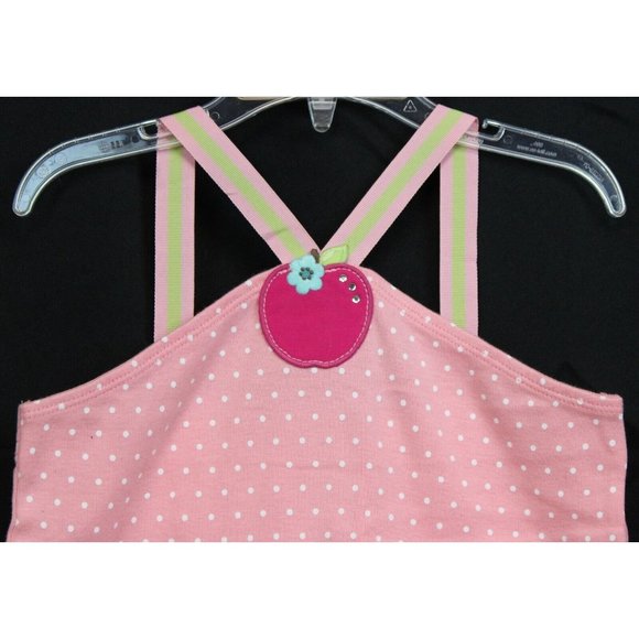 NEW 2007 Gymboree Candy Apple Halter Dress Pink Polka Dots Summer sz 7 A-line - Picture 2 of 6